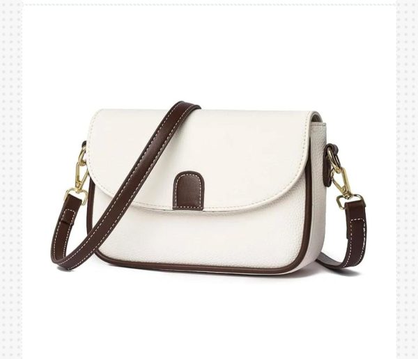 PU Leather Handbags Women Fashion Crossbody Bags(white color)